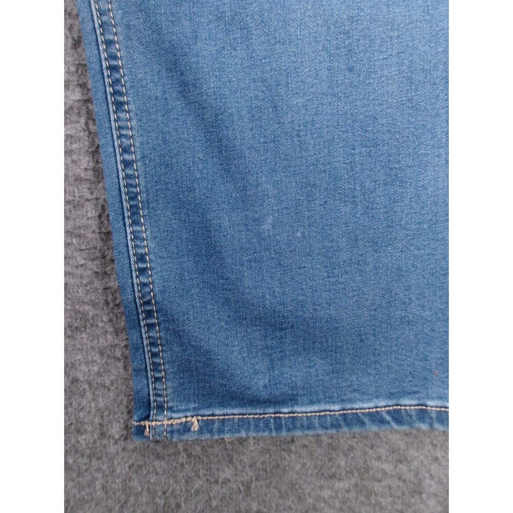 Terra Sky Jeans Women 24W Petite Blue Regular Straight High Rise Tummy Control - Picture 10 of 16